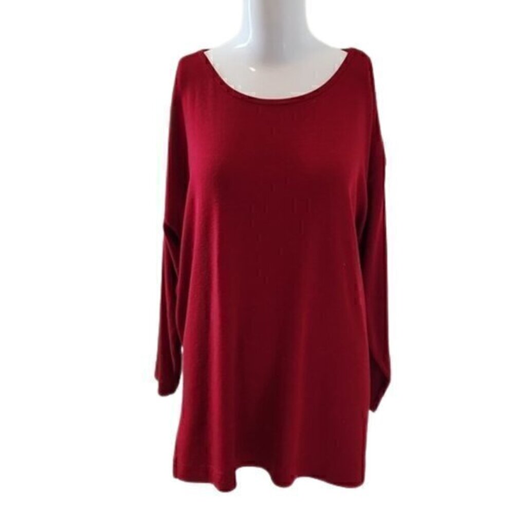 [The Limited] Red Long Sleeve Tunic - Size S